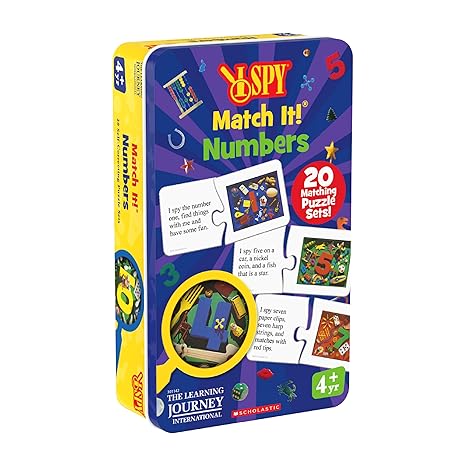 The Learning Journey I Spy - Match It! Tin - Numbers (NEW)