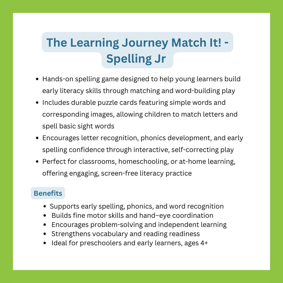 The Learning Journey Match It! - Spelling Jr