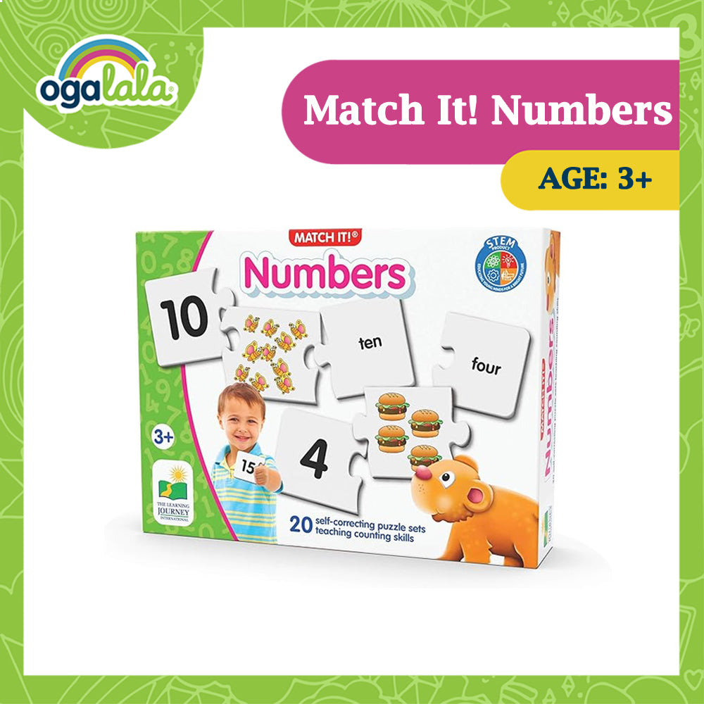 The Learning Journey Numbers (20 Self-Correcting Puzzle Sets teaching counting skills)