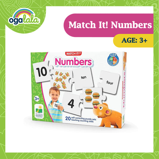 The Learning Journey Numbers (20 Self-Correcting Puzzle Sets teaching counting skills)
