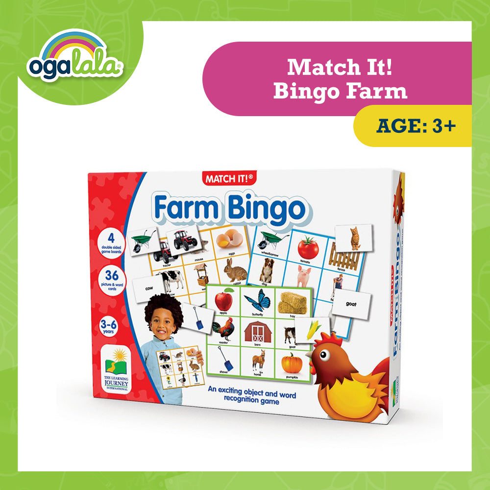 The Learning Journey Match It! Farm Bingo