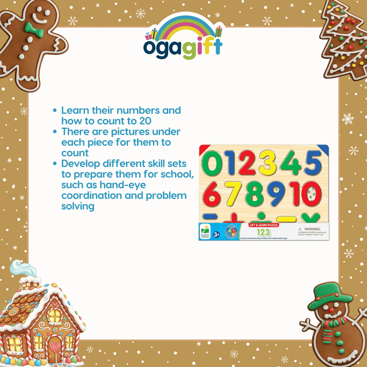 The Learning Journey Learn with Me Count and Learn Cookie Jar + Lift & Learn Numbers