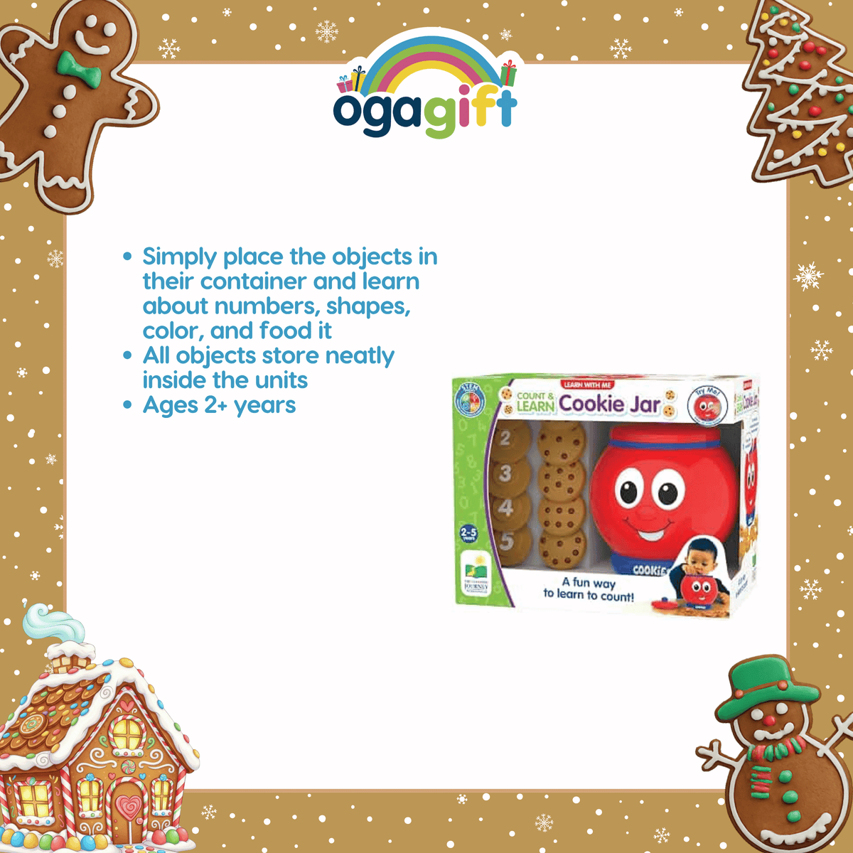 The Learning Journey Learn with Me Count and Learn Cookie Jar + Lift & Learn Numbers