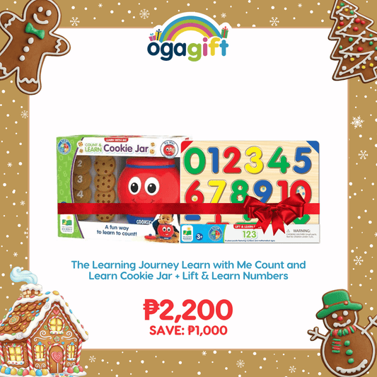 The Learning Journey Learn with Me Count and Learn Cookie Jar + Lift & Learn Numbers