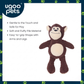 Ugoo Plush Monkey L