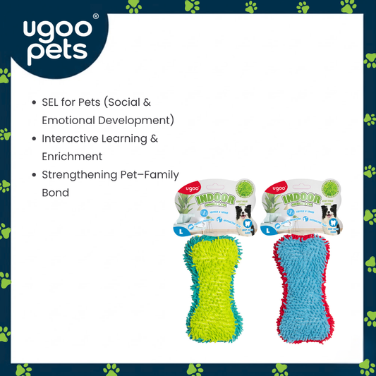 Ugoo Foam Squeaky Bone L 2 Assorted
