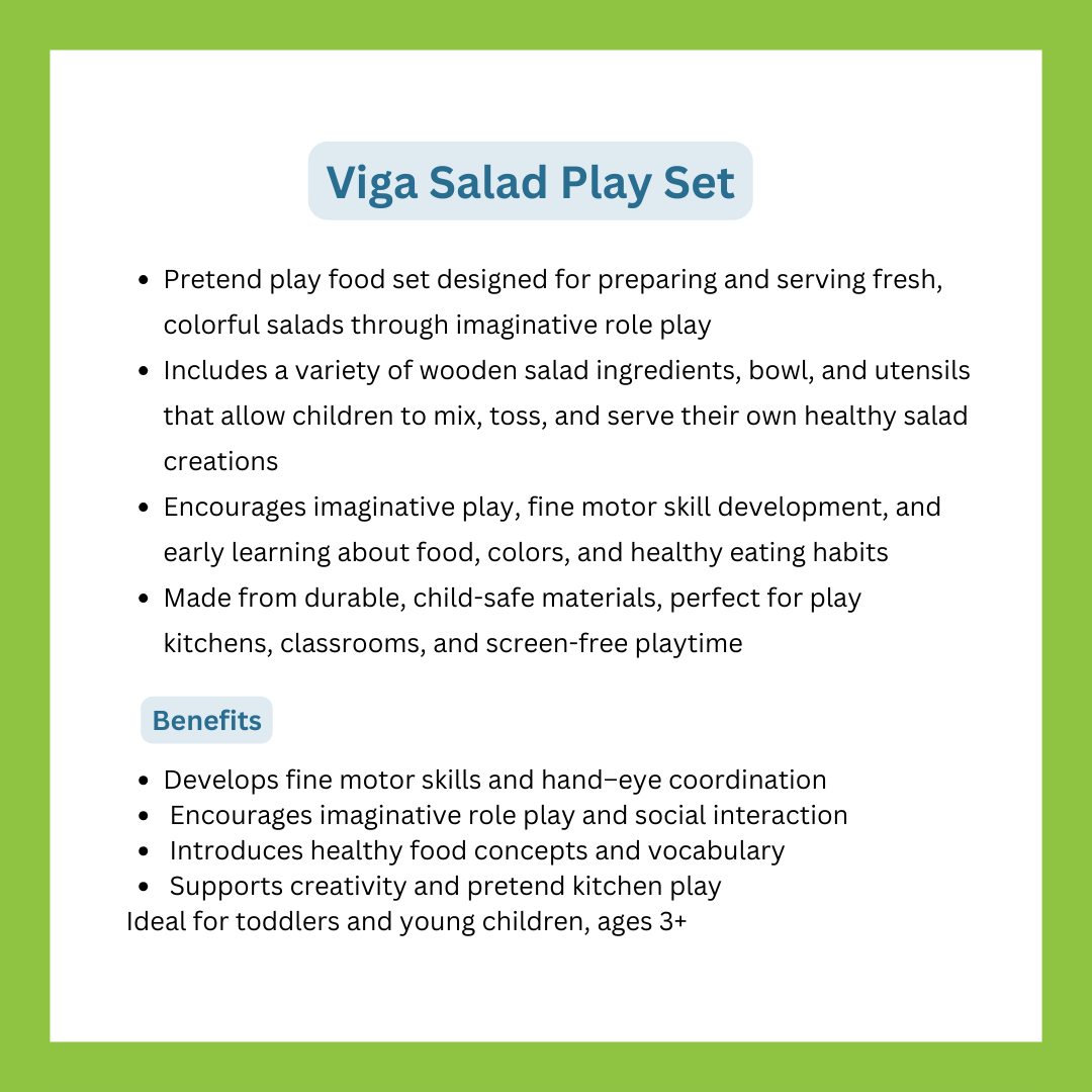 Viga Salad Play Set