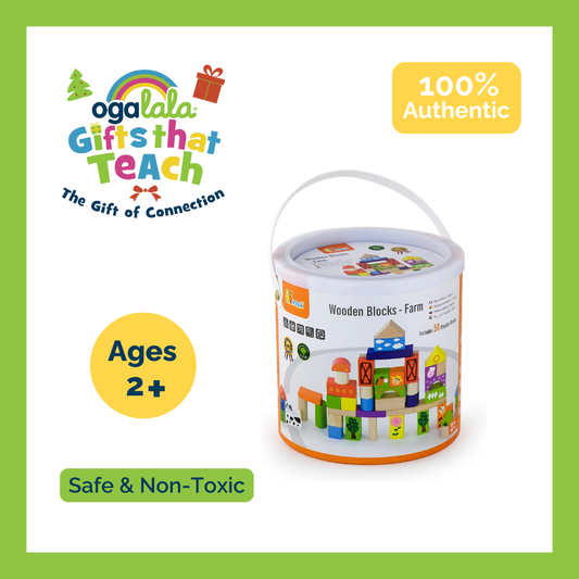 Viga Wooden Blocks - 50pcs