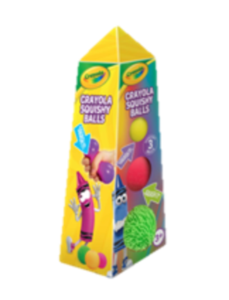 WIGSTON Crayola Assorted Squishy Balls 3PCS