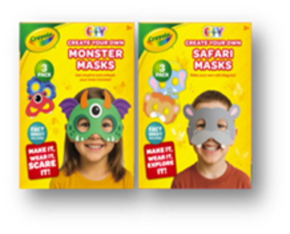 WIGSTON CRAYOLA CREATE YOUR OWN MASKS SETS