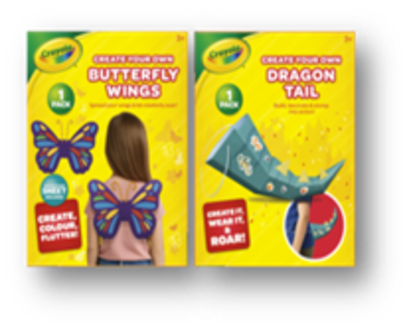 WIGSTON CRAYOLA CREATE YOUR OWN WINGS/TAIL KITS