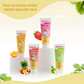 Pigeon Official - Toothpaste Orange 0+ Months 2pcs - 100% Food Grade Ingredients, SLS/Fluoride Free, Safe if swallowed, Gentle on new milk teeth, made with Xylitol agent, Co-developed with Pediatric Dentist, Japan No. 1 Brand