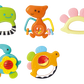 Hola Dinosaur Rattles (5 models assorted/5 pcs in box)