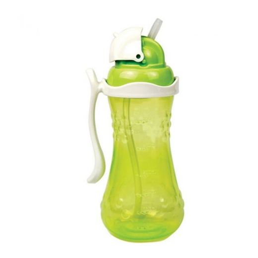 Pigeon Grip Straw Bottle 300ml Green