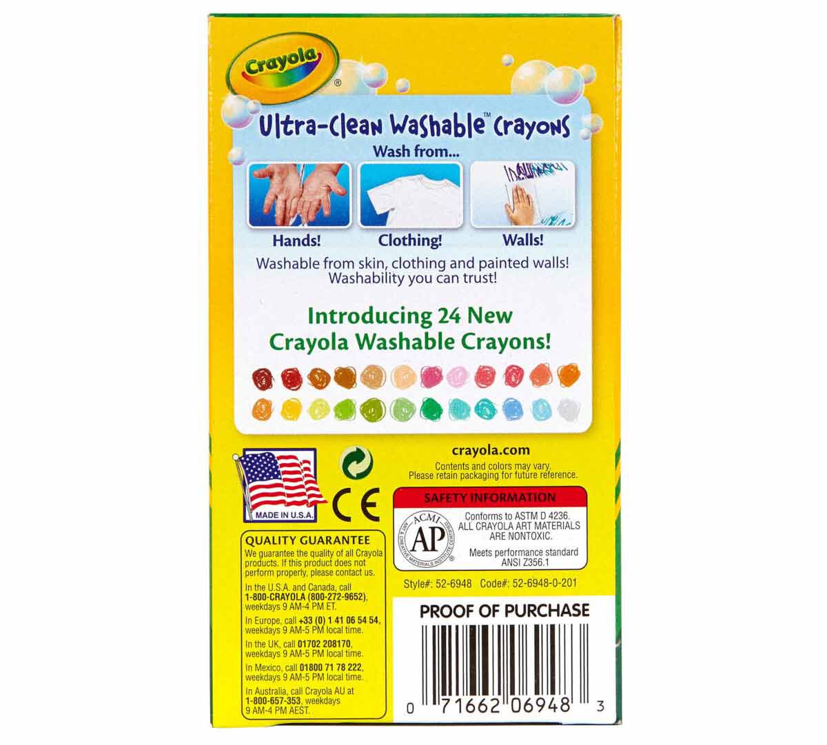 Crayola Ultra-Clean Washable Crayons - 48ct