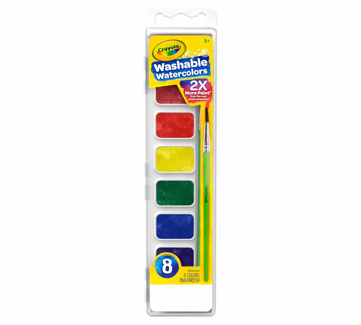 Crayola 8 ct. Washable Watercolor Paint Pans