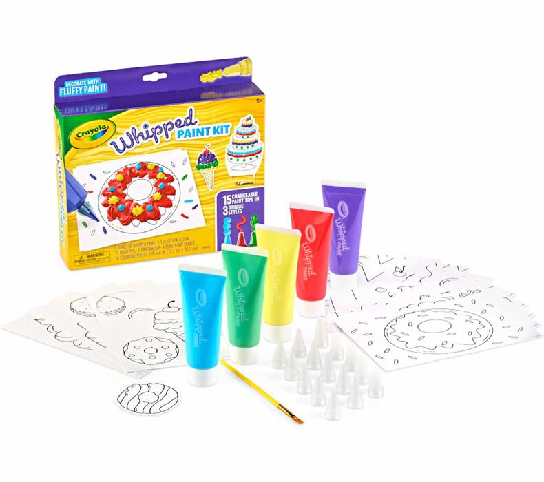 CRAYOLA WHIPPED PAINT ACTIVITY SET,8PK