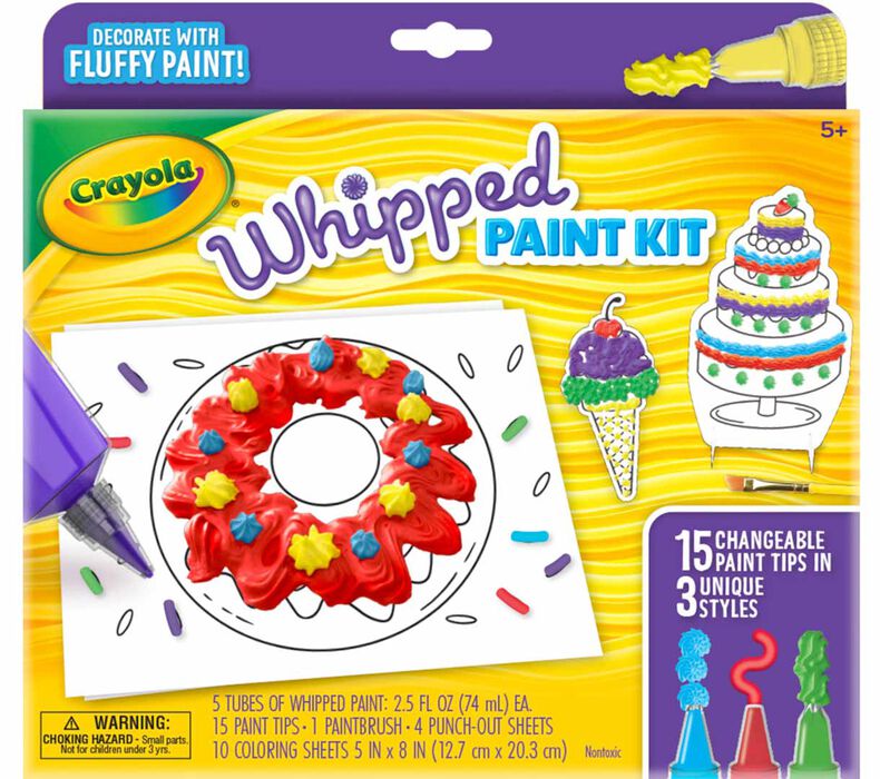 CRAYOLA WHIPPED PAINT ACTIVITY SET,8PK