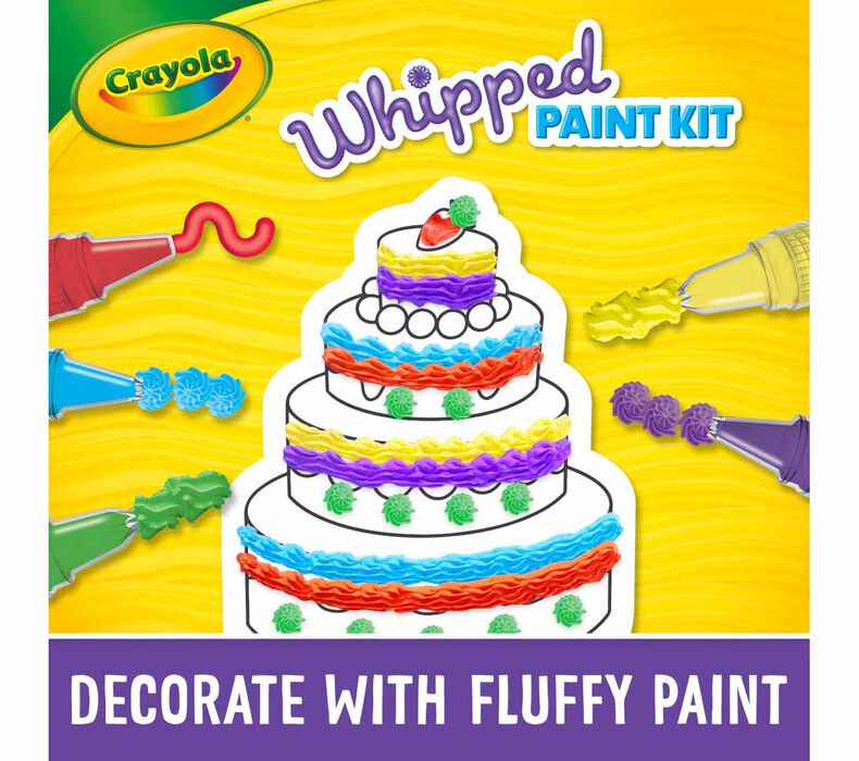 CRAYOLA WHIPPED PAINT ACTIVITY SET,8PK