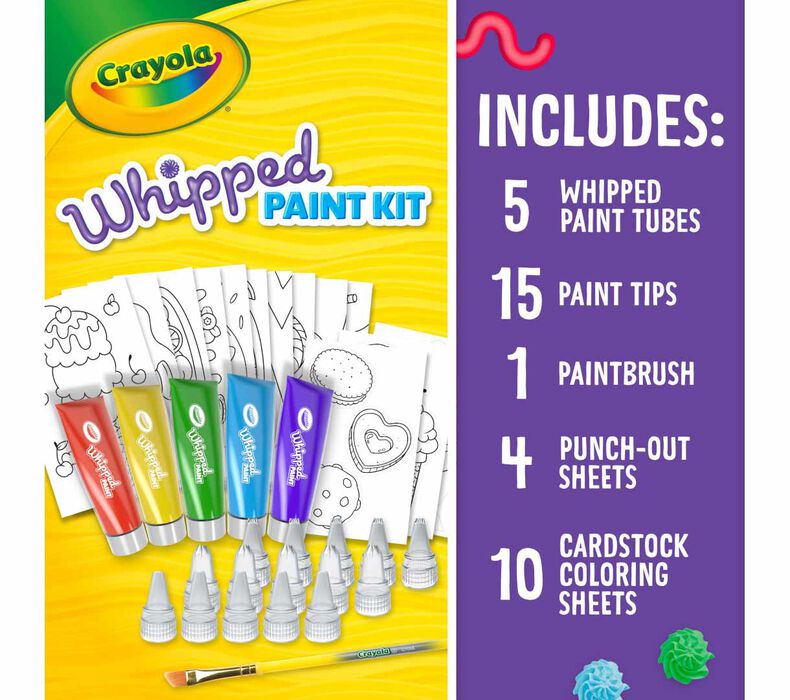 CRAYOLA WHIPPED PAINT ACTIVITY SET,8PK