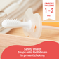 Pigeon Official - Training Toothbrush Set Lesson 1-3, 6-18+ Months, Soft Elastomer Brush Head, Ergonomic handle, BPA Free, Co-developed with Pediatric Dentist, Japan No. 1 Brand