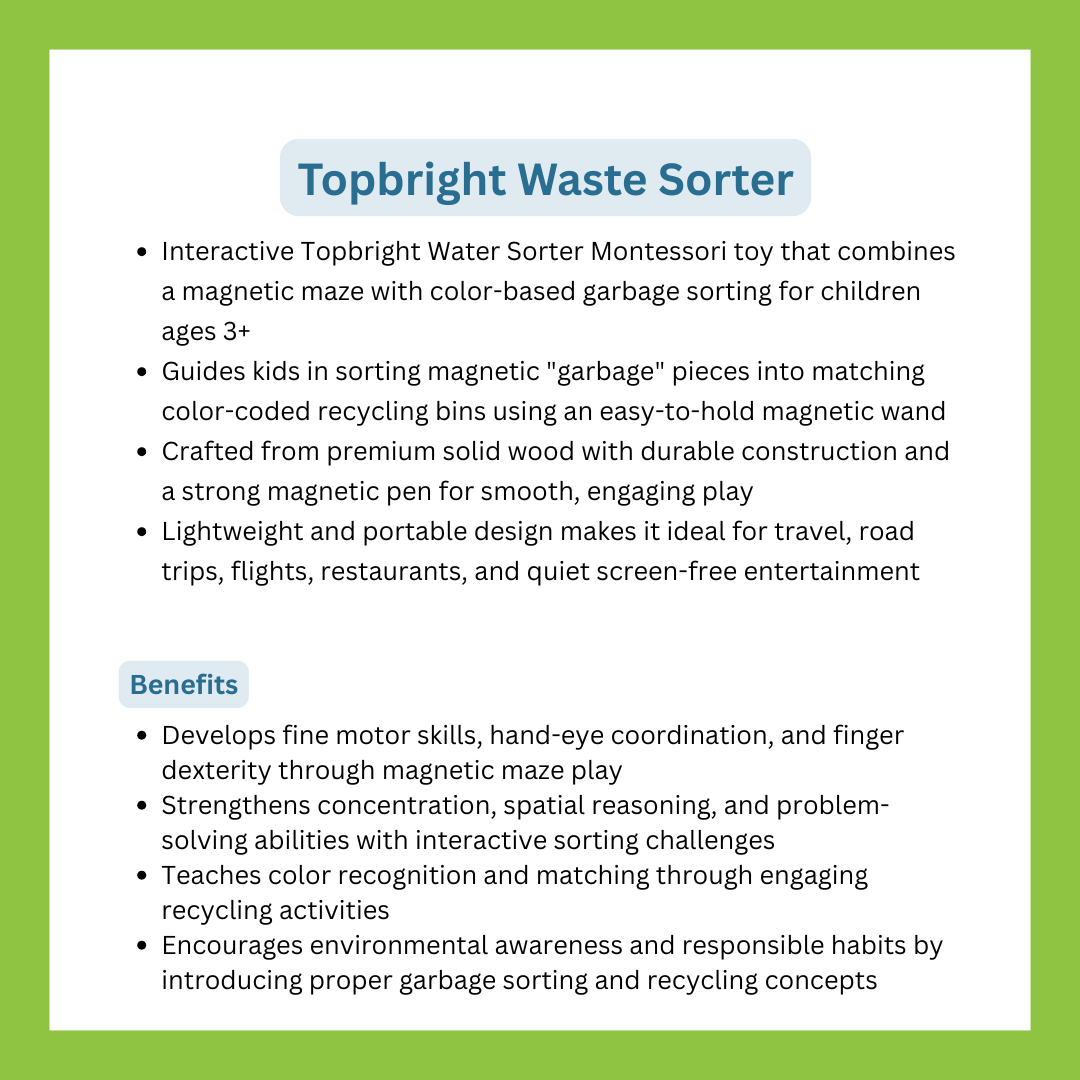 Topbright Waste Sorter Educational Toy