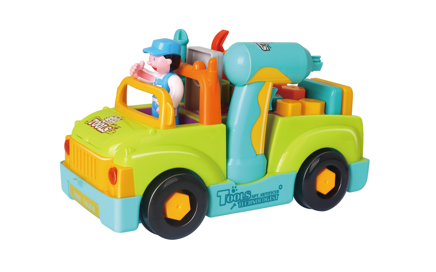HOLA Little Mechanic Tool Truck with Light/Music/Electric Universal