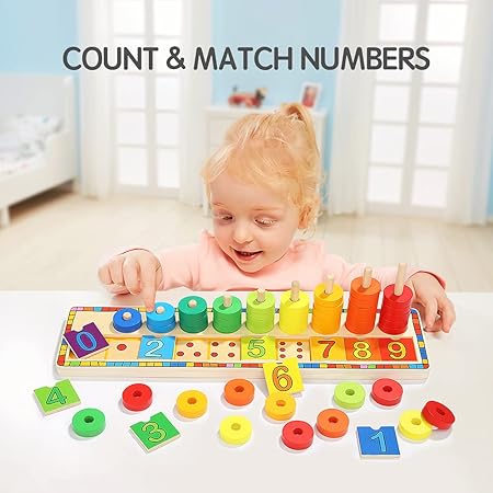 Topbright Count & Match Numbers - Rainbow