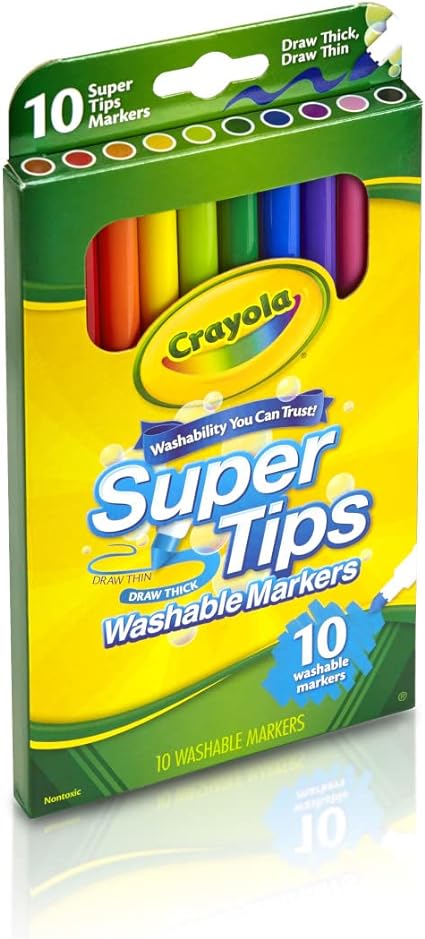 Crayola 10 ct. Supertips Washable Fine line Markers