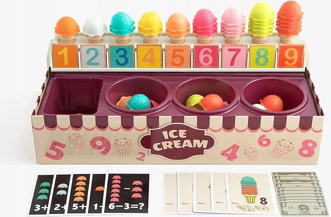 Topbright Colorful Number Cognitive Ice Cream Learning Box