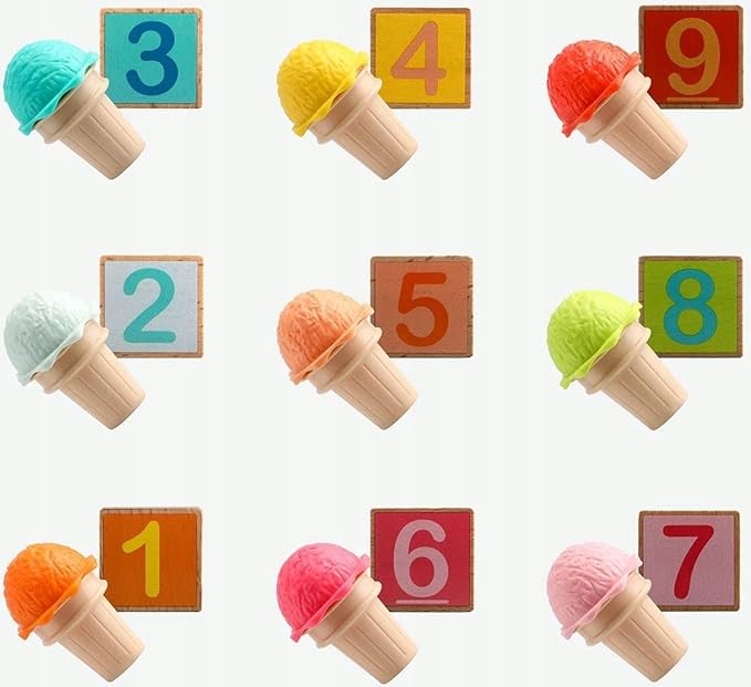 Topbright Colorful Number Cognitive Ice Cream Learning Box