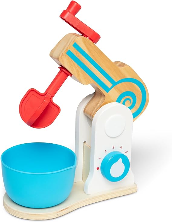 Melissa & Doug Wooden Make-a-Cake Mixer Set