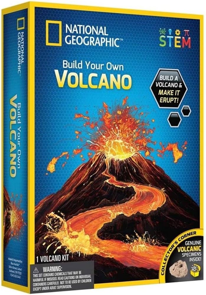 NAT GEO Volcano Kit +Slime Kit +Magnetic Putty