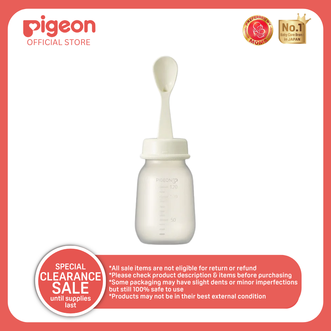 PIGEON Weaning Bottle (120ml) with Spoon