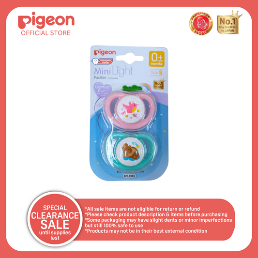 Pigeon Mini Light Pacifier 2pcs (S)- Girl
