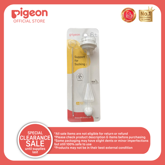 Pigeon Gravity Ball Straw With Brush for Wide Neck Bottles