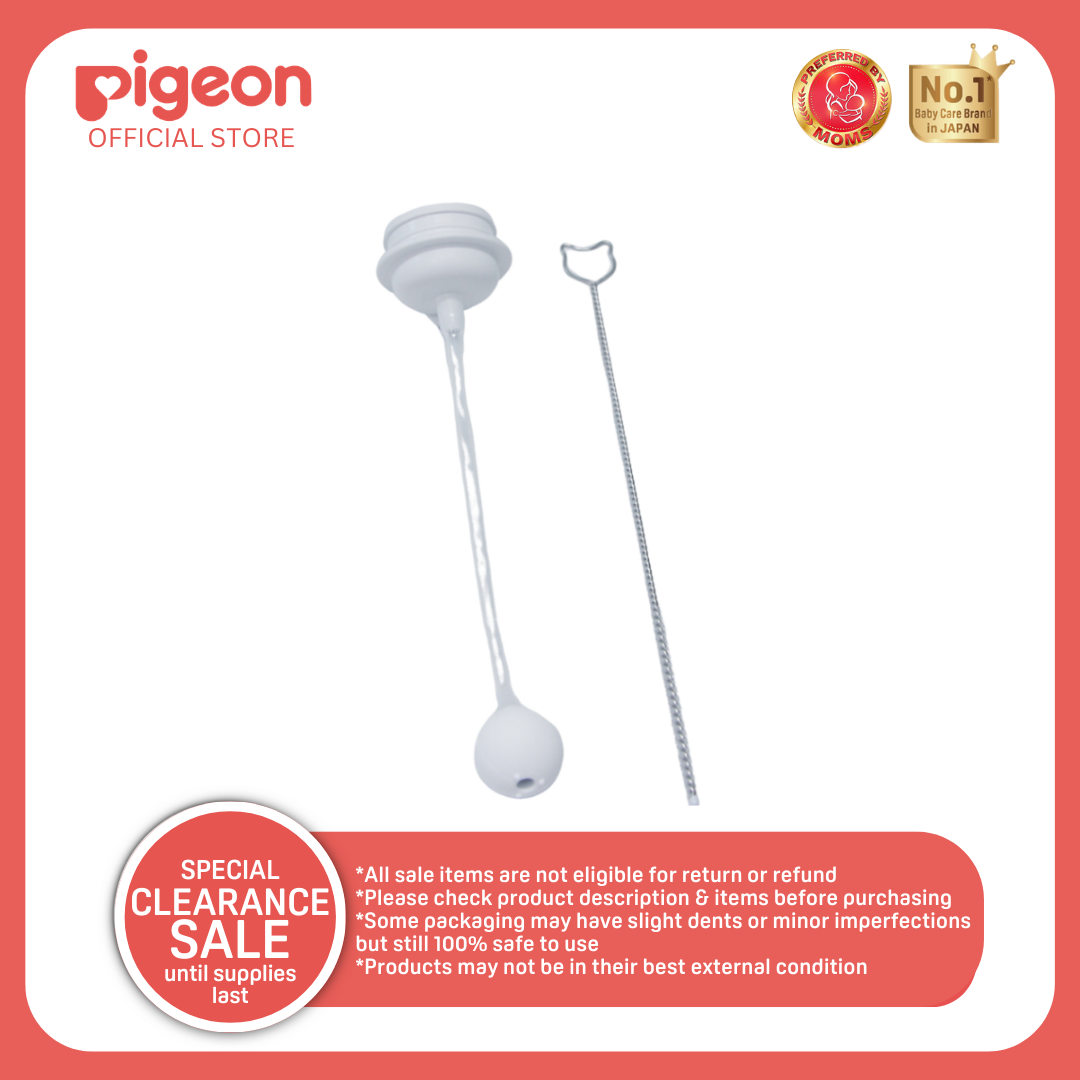 Pigeon Gravity Ball Straw With Brush for Wide Neck Bottles