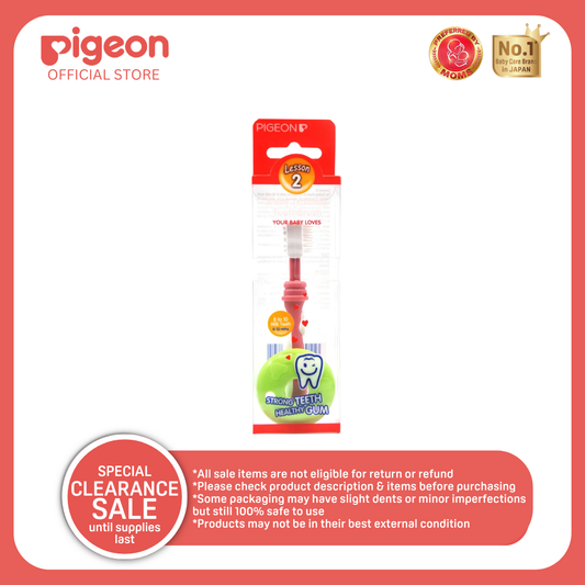 PIGEON Trainer Toothbrush Lesson 2-Pink