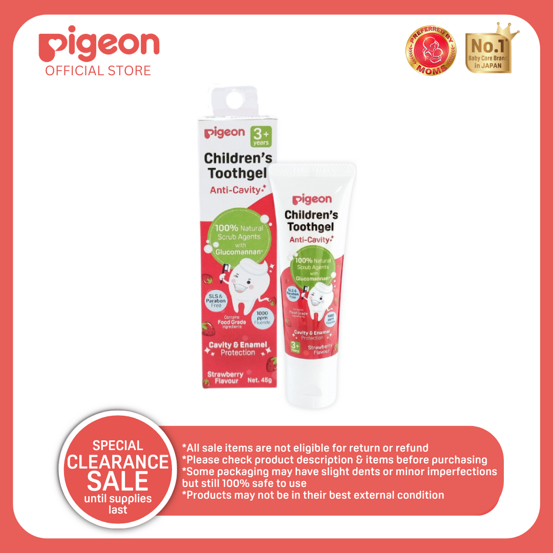 Children's Toothgel Strawberry (3 Years +) - Anti cavity, Paraben Free, 100% Natural Scrub Agents
