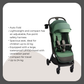 Kinder Kraft Nubi2 Stroller (Green) + Neste Up Playard -Co Sleeper (Grey)