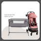 Kinder Kraft Nubi2 Stroller (Pink) + Neste Up Playard -Co Sleeper (Grey)