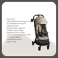 Kinder Kraft Nubi2 Stroller (Beige) + Neste Up Playard  (Light Grey)