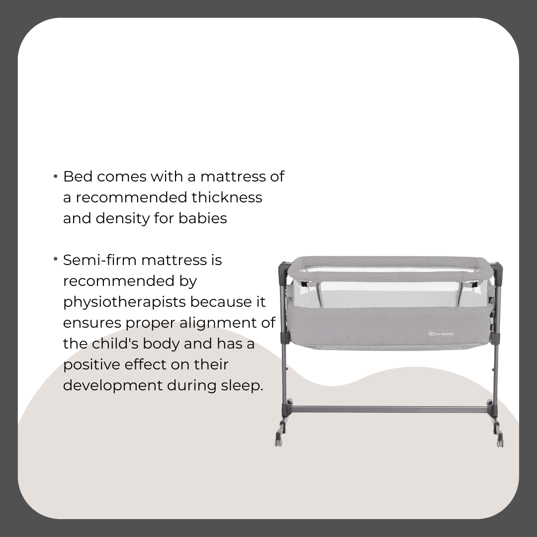 Kinder Kraft Nubi2 Stroller (Grey) + Neste Up Playard  (Light Grey)