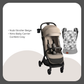 Kinder Kraft Nubi2 Stroller (Beige) + Nino Baby Carrier Confetti Grey