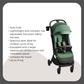 Kinder Kraft Nubi2 Stroller (Green) + Nino Baby Carrier Confetti Grey