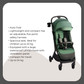 Kinder Kraft Nubi2 Stroller (Green) + Nino Baby Carrier (Pink)