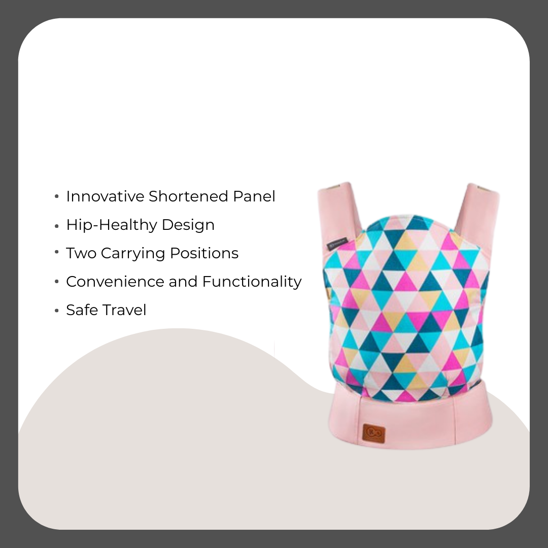 Kinder Kraft Nubi2 Stroller (Grey) + Nino Baby Carrier (Pink)
