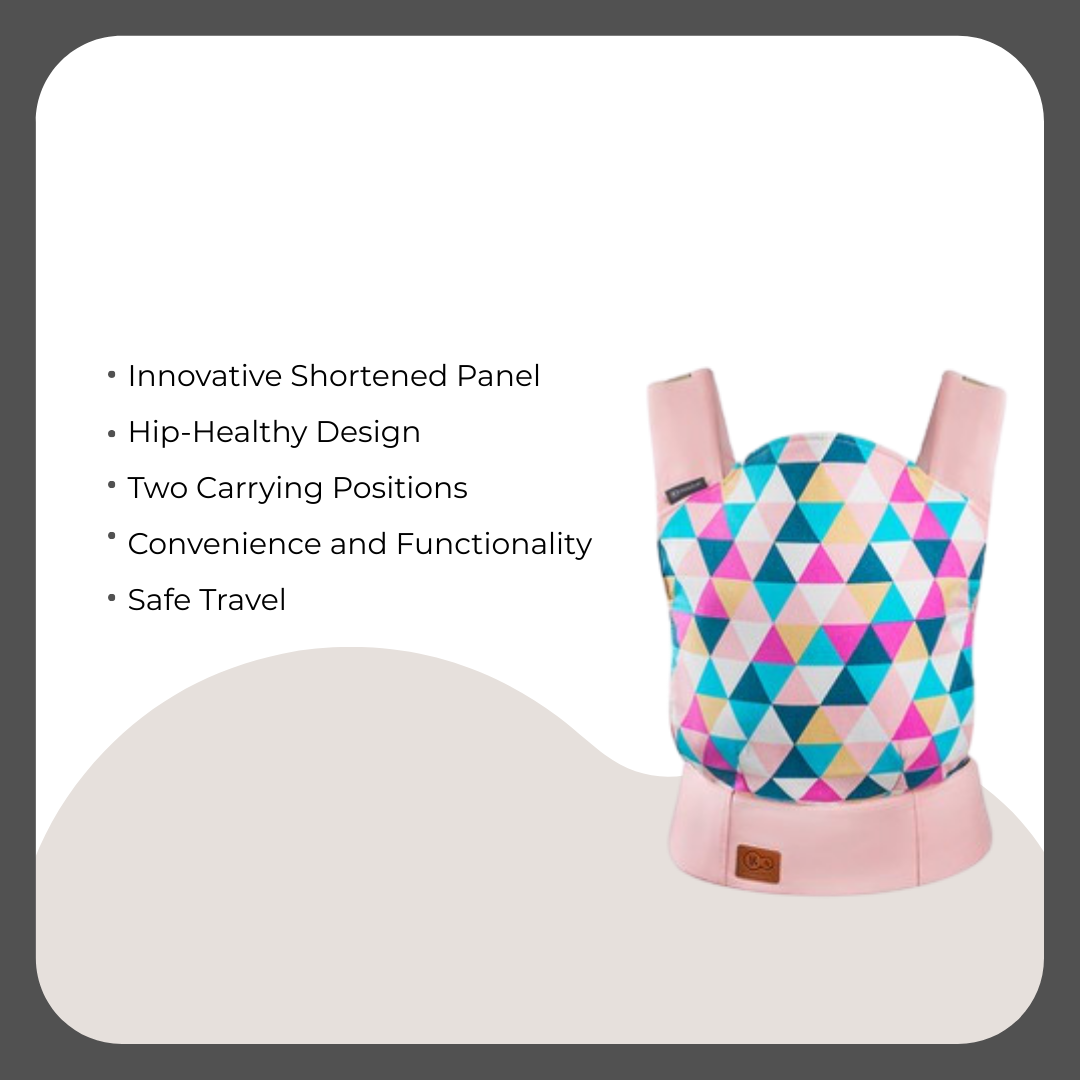 Kinder Kraft Nubi2 Stroller (Pink) + Nino Baby Carrier (Pink)