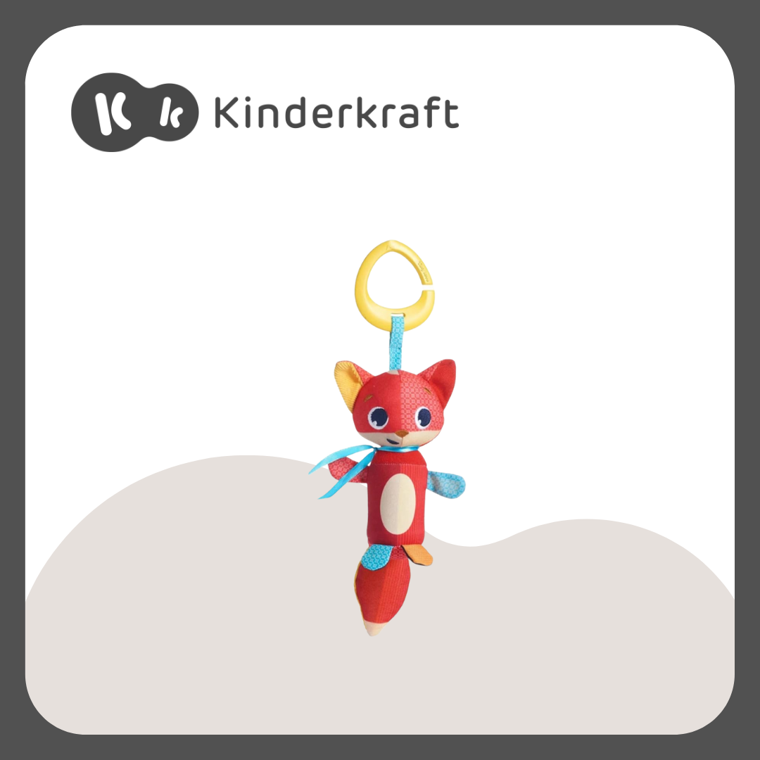 Kinderkraft Nubi2 Stroller Grey and Tinylove Chris Peg Toy