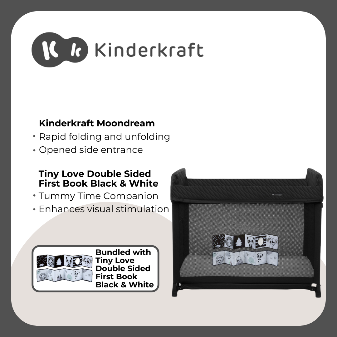 Kinderkraft Playard Moon Dream and Tinylove Double Sided First Book